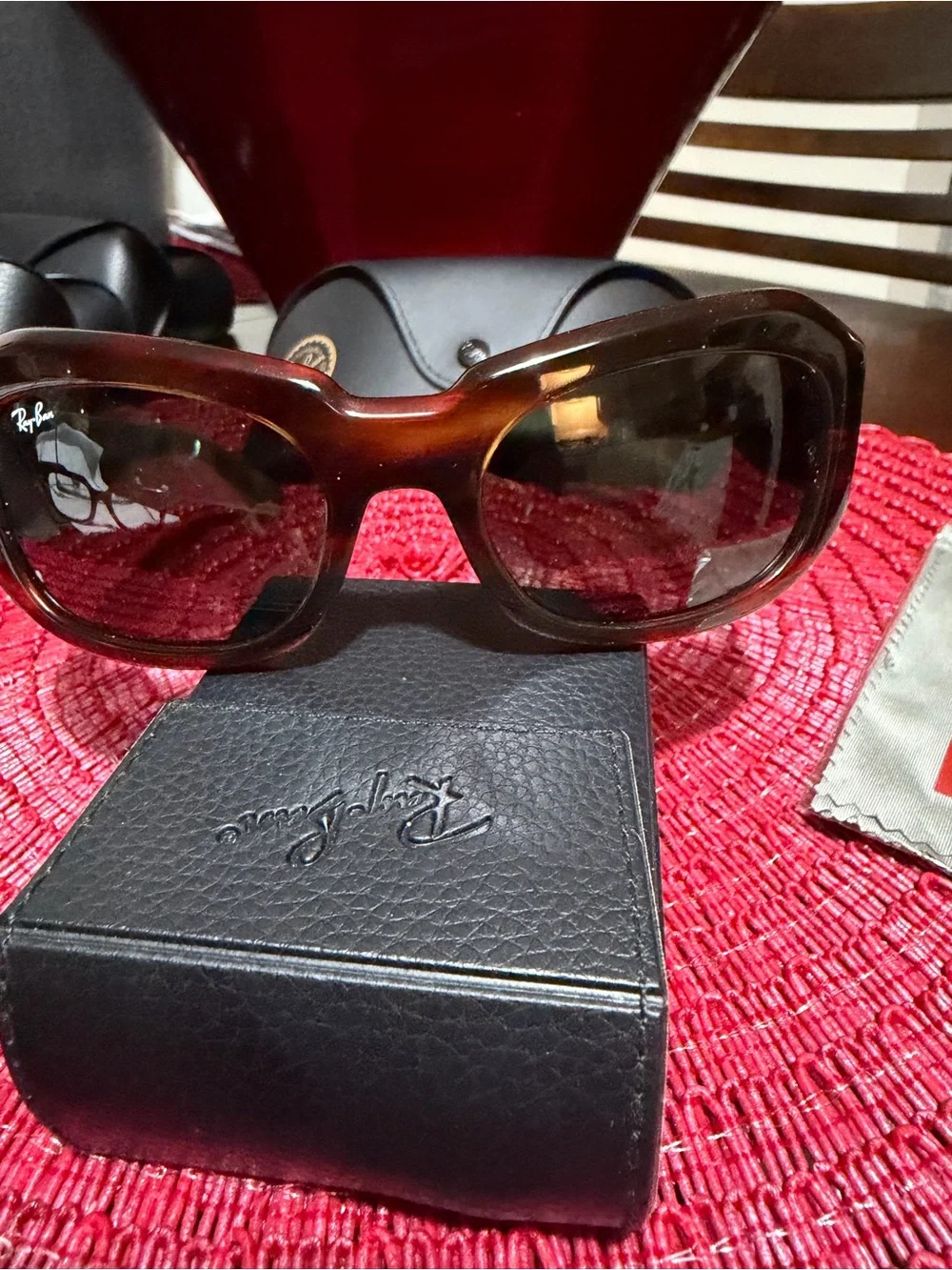 Ray-Ban Brown Tortoise Oversized Sunglasses